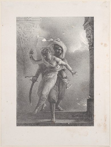 Conrad Saving Gulnare from the Fire