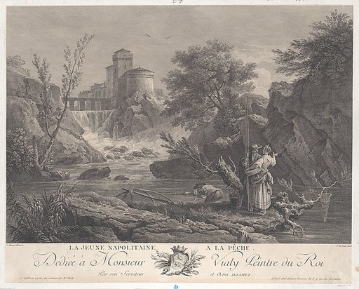 Young Neapolitan Woman Fishing