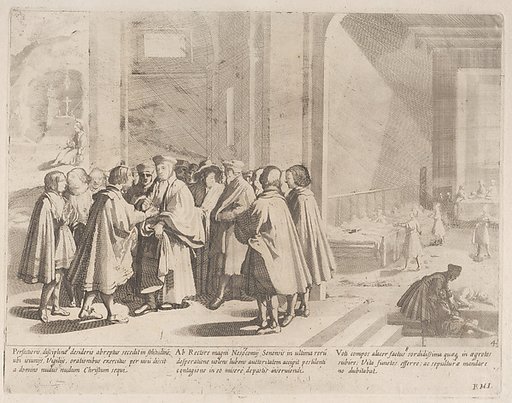 Episode 7: Sienese hospitals turn to the rector in desperation during an outbreak of disease; Episode 8: A terrible pestilence plagues Siena; Episode 9: Saint Bernardino withdraws to hold vigil and contemplate, from "The Life of Saint Bernardino of Siena"