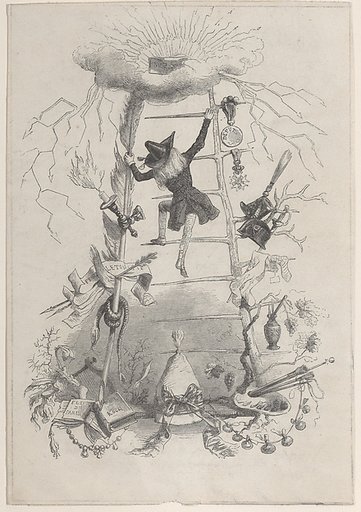 Illustration in Jérôme Paturot, by Louis Reybaud, Paris, 1846