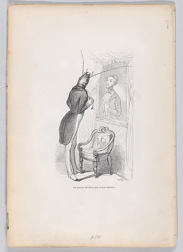 A very well put insect and beautiful dancer, from "Scenes from the Private and Public Life of Animals"