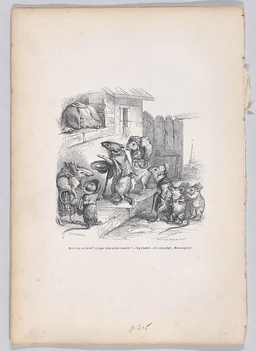 What's that noise? and what does this scoundrel want?, from "Scenes from the Private and Public Life of Animals"