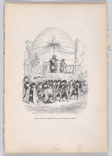 After, in came the body of guards armed with terrible stings, from "Scenes from the Private and Public Life of Animals"