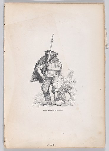 I saw a wolf standing guard, from "Scenes from the Private and Public Life of Animals"