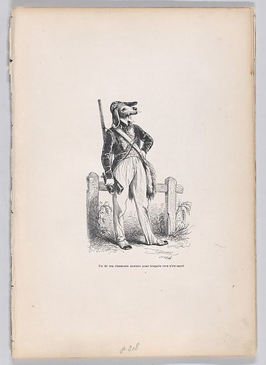 One of those novice hunters for whom nothing is sacred, from "Scenes from the Private and Public Life of Animals"