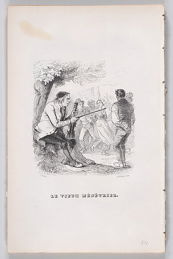 The Old Minstrel, from "The Complete Works of Béranger"