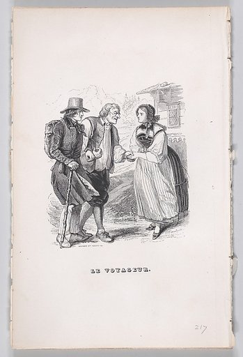 The Traveler, from "The Complete Works of Béranger"