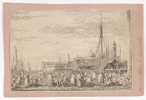 The market on the Molo in Venice
