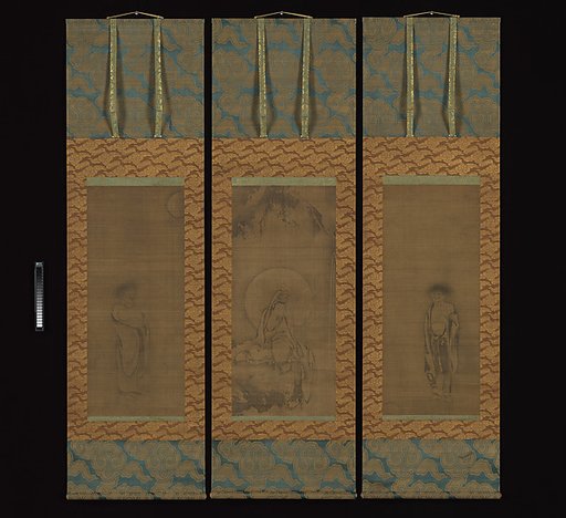 White-Robed Kannon, Kanzan, and Jittoku