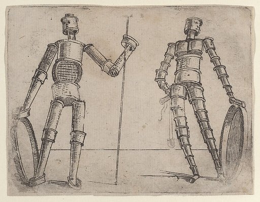 Plate 20: two figures composed of pipes and sieves from 'Bizzarie di varie figure'