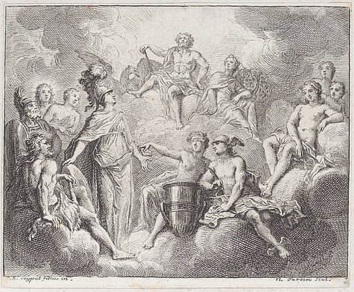 Book 1, Fable 13: the Lottery of Jupiter (La Lotterie de Jupiter), from "Fables Nouvelles"