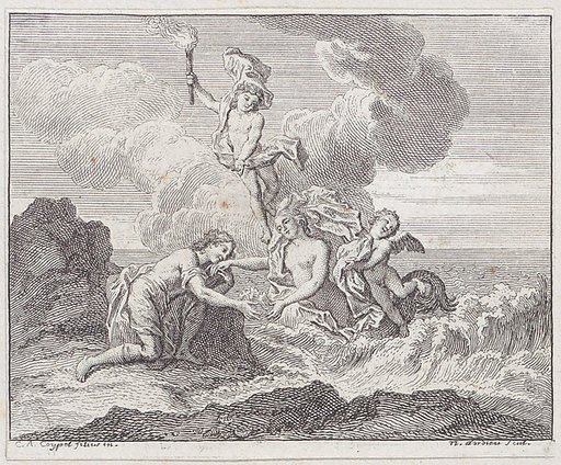 Book 2, Fable 17: the Man and the Siren (L'Homme et la Sirene), from "Fables Nouvelles"