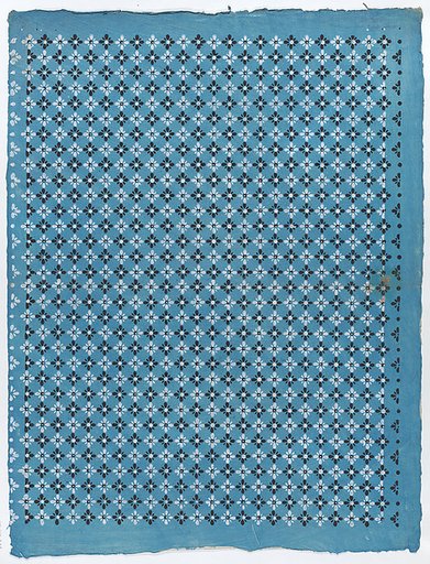 Sheet with overall black and white floral pattern
