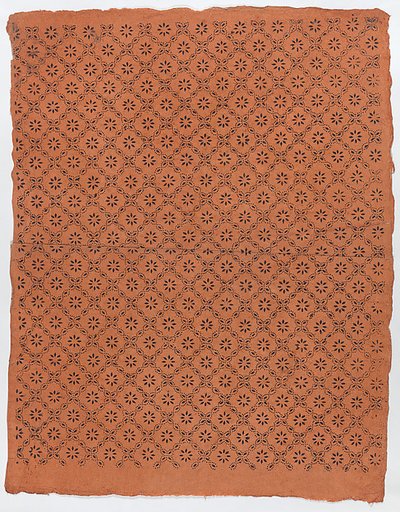 Sheet with overall floral dot pattern