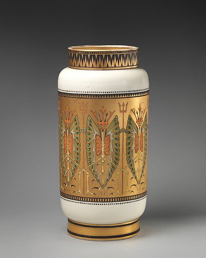 Vase with "Old Bogey" pattern