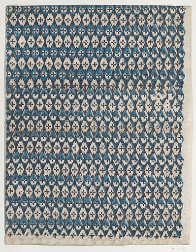 Sheet with overall diamond pattern