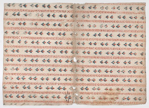 Book cover with overall floral pattern