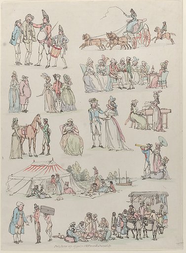 Plate 7, Outlines of Figures, Landscapes and Cattle...for the Use of Learners