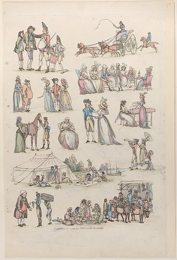 Plate 7, Outlines of Figures, Landscapes and Cattle...for the Use of Learners