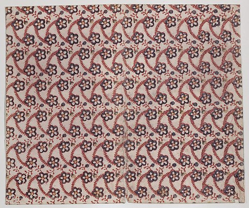 Sheet with overall floral pattern