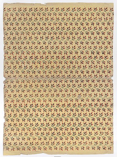 Book cover with overall pattern of leaves