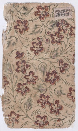 Sheet with an overall floral pattern