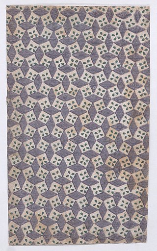 Sheet with overall geometric pattern