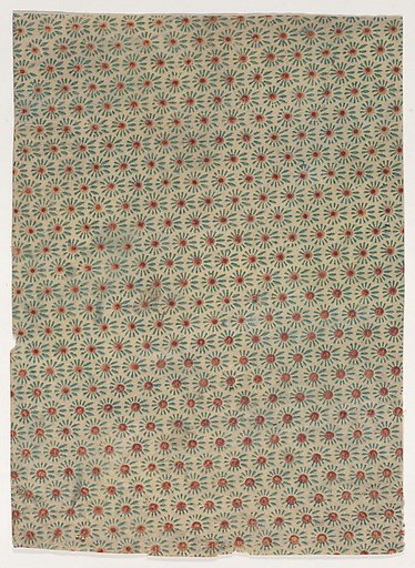Sheet with overall floral pattern