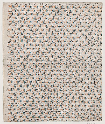 Book cover with overall pattern of orange and blue dots