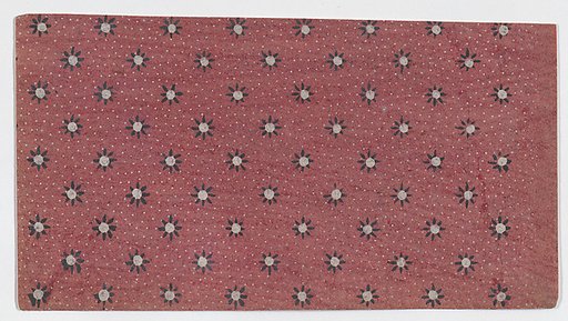 Sheet with dot and floral pattern