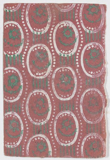 Sheet with oval and dot pattern