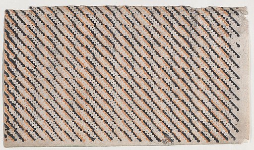 Sheet with diagonal stripe pattern