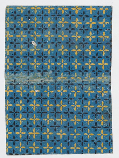 Book cover with blue and yellow cross pattern