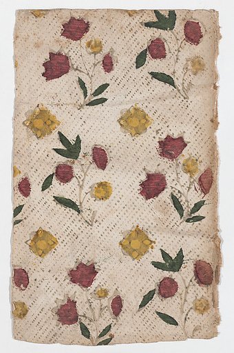 Sheet with overall floral pattern