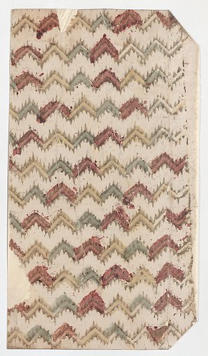 Sheet with overall zigzag pattern