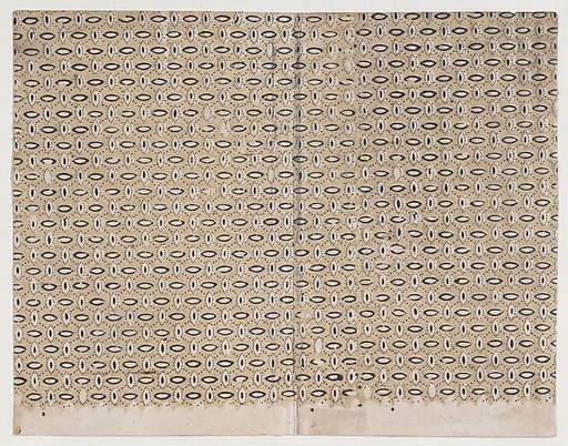 Book cover with pattern of ovals and dots