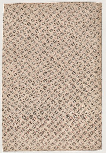 Sheet with an overall pattern of semicircles