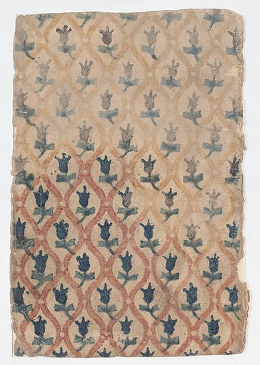 Sheet with overall pattern of tulips