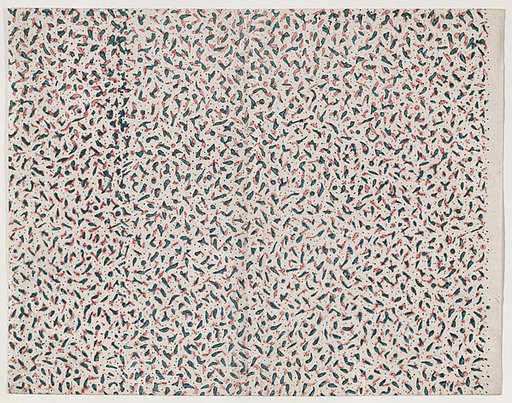 Sheet with overall abstract pattern