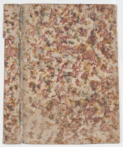 Book cover with overall splotchy pattern