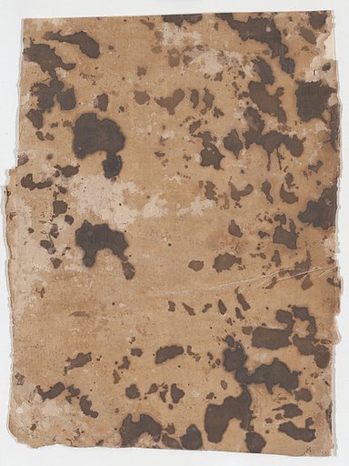 Sheet with overall splotchy pattern