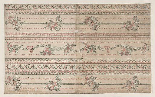 Sheet with garland designs