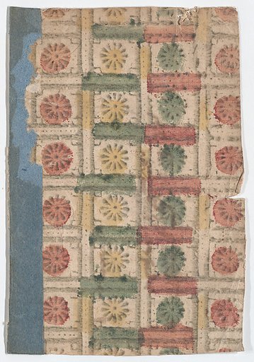 Sheet with overall pattern of rosettes