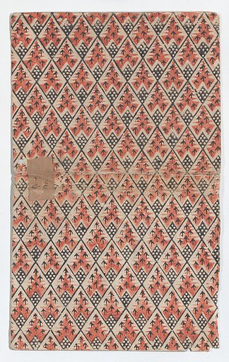 Book cover with overall diamond pattern with arrows