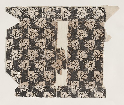 Sheet with overall floral pattern
