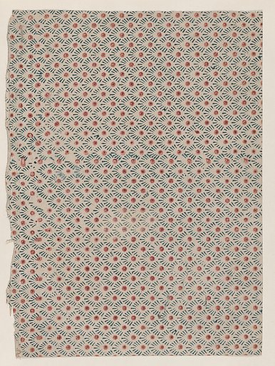 Sheet with overall dot and line pattern