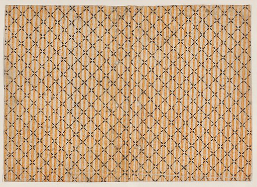 Sheet with stripe and grid pattern