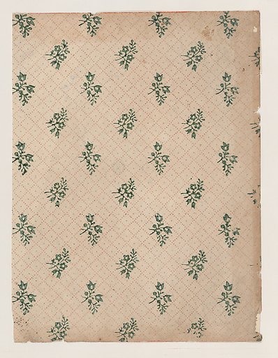 Sheet with dot grid pattern with bouquets