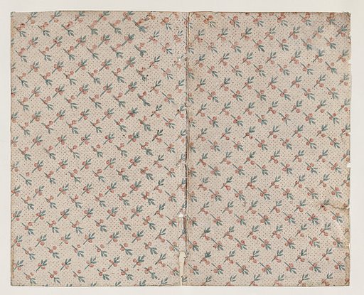 Sheet with dot grid pattern with bouquets