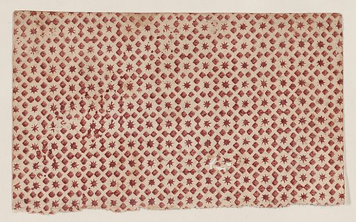 Sheet with overall square and star pattern